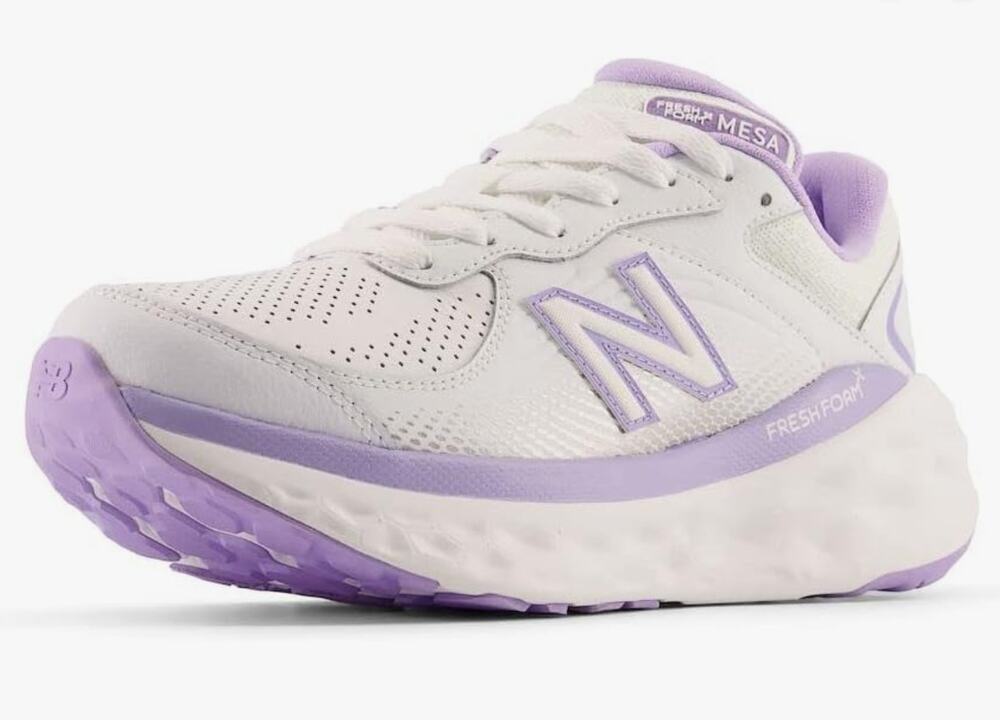 New Balance Women's Fresh Foam X 840F V1 Walking Shoe, White/Lilac/White, 10 M